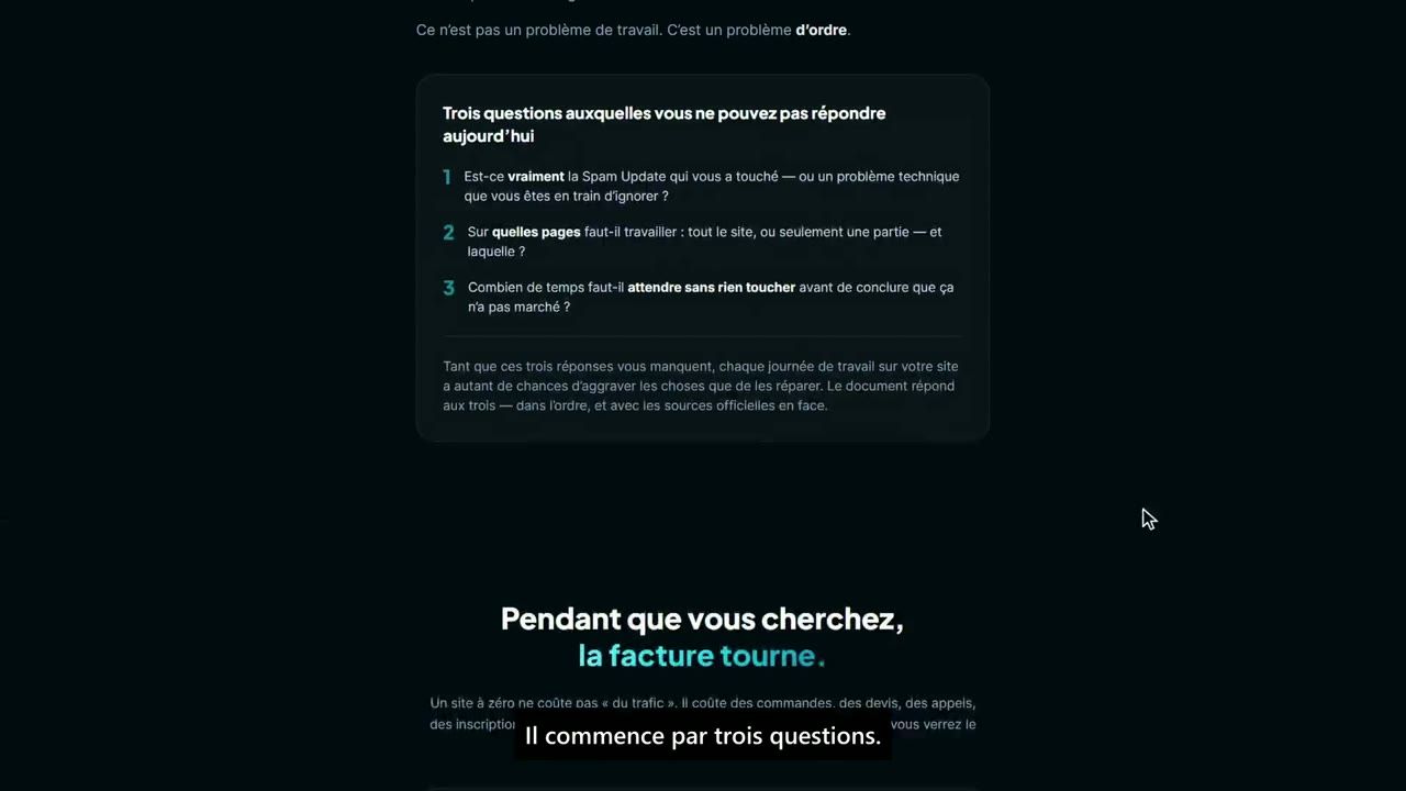 Capture du test de Lead Lagoon : Le diagnostic d’abord